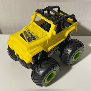 Monster Truck Friction Plastic Yellow Toy Jeep Cars